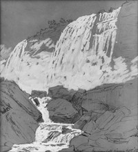 American Falls, Niagara, ca. 1855. Creator: Jasper Francis Cropsey.