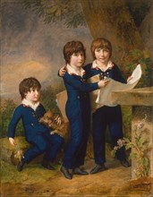 The Children of Martin Anton Heckscher: Johann Gustav Wilhelm Moritz (1797-1865)..., 1805. Creator: Johann Heinrich Wilhelm Tischbein.