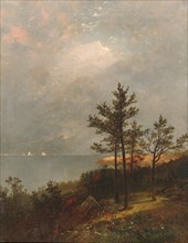 Gathering Storm on Long Island Sound, 1872. Creator: John Frederick Kensett.