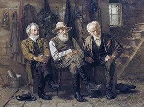 To Decide the Question, 1897. Creator: John George Brown.