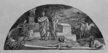 The Relation of the Individual to the State: Socrates and His Friends Discuss..., 1903. Creator: John La Farge.