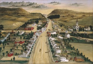 View of Poestenkill, New York, ca. 1870. Creator: Joseph H. Hidley.