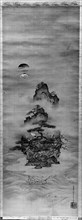 Isle of Immortals with Flanking Chinese Landscapes (Eight Views of Xiao and Xiang), 19th century. Creator: Kano Tansui.