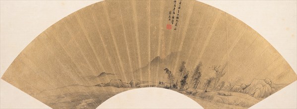 Landscape in the manner of Dong Yuan, 1591/1651. Creator: Lu Kezheng.