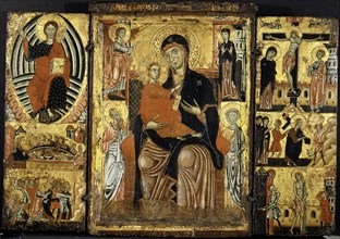 Madonna and Child Enthroned. Creator: Master of the Magdalen.