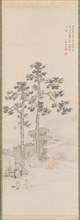 Sampling Tea beneath the Wu Trees, 1840. Creator: Nakabayashi Chikuto.