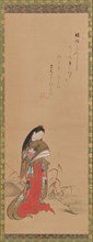 Lady Ise by the Riverbank, late 18th century. Creator: Nishikawa Sukenobu.