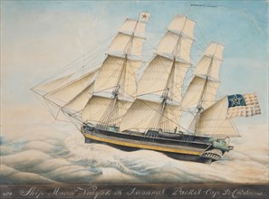 The Ship "Macon", 1828-35. Creator: Nivelet.