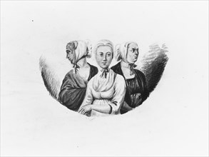 Moravian Sisters, 1811-ca. 1813. Creator: Pavel Petrovic Svin'in.