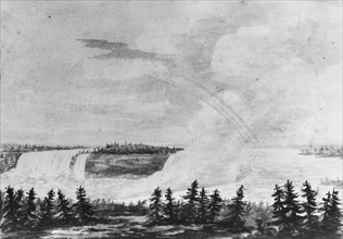 The Falls of Niagara (Copy after an Engraving in The Port Folio Magazine, March 1810), 1811-ca. 1813 Creator: Pavel Petrovic Svin'in.