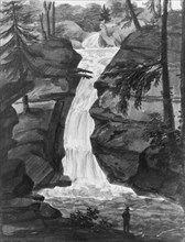 Upper Falls of Solomon's Creek (after an Engraving in The Port Folio Magazine..., 1811-ca. 1813. Creator: Pavel Petrovic Svin'in.