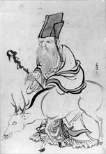 Juro (God of Luck), 18th-19th century. Creator: School of Katsushika Hokusai.