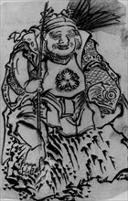 Ebisu (God of Luck, Protector of Merchants), 18th-19th century. Creator: School of Katsushika Hokusai.
