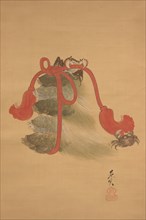 Tortoises and Crabs, 19th century. Creator: Shibata Zeshin.