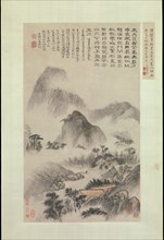 Landscape Painted on the Double Ninth Festival, dated 1705. Creator: Shitao.