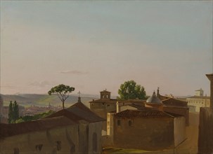View on the Quirinal Hill, Rome, 1800. Creator: Simon Alexandre Clement Denis.