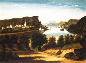 Lake George and the Village of Caldwell, ca. 1850s. Creator: Thomas Chambers.