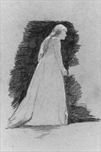 Standing Woman, ca. 1881-82. Creator: Thomas Hovenden.