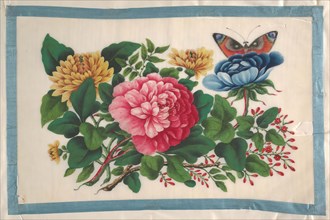 Album Containing Twelve Paintings of Flowers, 19th century. Creator: Unknown.