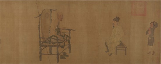 Xiao Yi Obtaining the Lanting Manuscript from the Monk Biancai. Creator: Unknown.