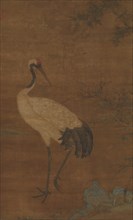 Crane in a bamboo grove, 14th-early 15th century. Creator: Unknown.