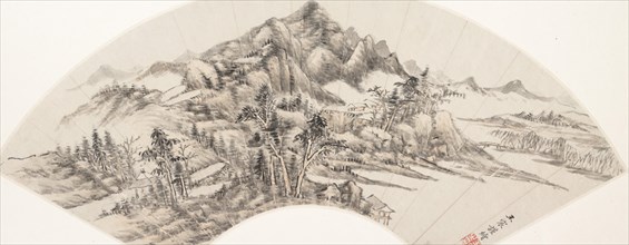 Landscape, dated 1788. Creator: Wang Chen.