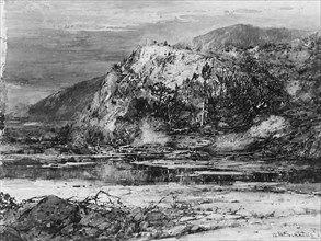 Landscape with Rocky Hills and Stream, 1890. Creator: William Louis Sonntag.