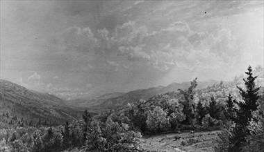 From the Flume House, Franconia, New Hampshire, 1872. Creator: William Trost Richards.