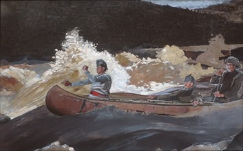 Shooting the Rapids, Saguenay River, 1905-10. Creator: Winslow Homer.
