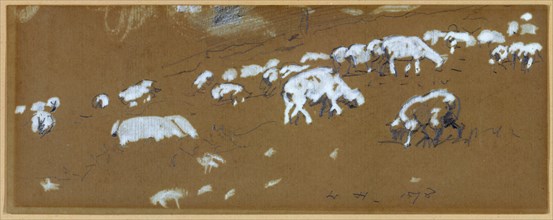 Sheep, 1878. Creator: Winslow Homer.