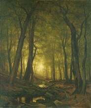 Evening in the Woods, 1876. Creator: Worthington Whittredge.