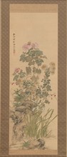 Autumn Flowers, 1843. Creator: Yamamoto Baiitsu.