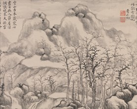 Snowscape, from Album for Zhou Lianggong, Undated. Creator: Yun Xiang.