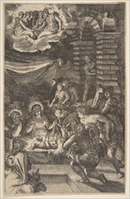 Adoration, ca. 1550-65. Creator: Giulio Bonasone.