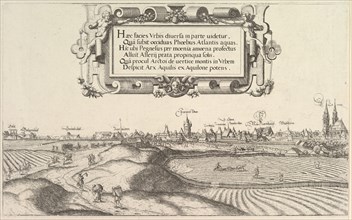 View of Nuremberg, to the east, left plate, 1552. Creator: Hans Sebald Lautensack.