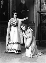 Greta Garbo and Gerda Lundekvist in the filmization of Gosta Berling's saga, 1924. Creator: Unknown.