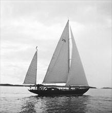 Sailboat Zolana, Stockholm archipelago, Sweden, 1950. Creator: Unknown.
