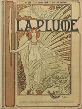 Cover of "La Plume" No 209, 1898. Creator: Mucha, Alfons Marie