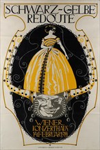 Schwarz-Gelbe Redoute Wiener Konzerthaus, 1914. Creator: Wacik, Franz (1883-1938).
