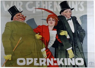 Wir gehen ins Opernkino, c. 1905. Creator: Pollak, Carl Josef