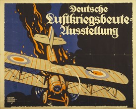 German exhibition of the spoils of air war, 1918. Creator: Suchodolski, Siegmund von (1875-1935).