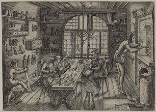 Goldsmith's Shop, 1576. Creator: Delaune, Étienne