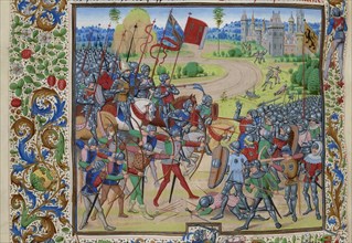 The Battle of Dunkirk on 25 May 1383, ca 1470-1475. Creator: Liédet, Loyset (1420-1479).