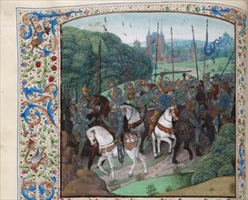 The madness of Charles VI in the forest near Le Mans, ca 1470-1475. Creator: Anonymous.