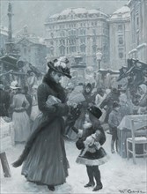 The Christmas Fair Am Hof , 1901. Creator: Gause, Wilhelm