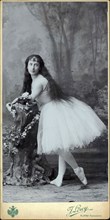 Luigia Cerale as Giselle, c. 1880. Creator: Löwy, Josef