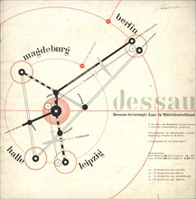 Dessau: on the Ground of Old Culture, 1931. Creator: Schmidt, Joost (1893-1948).