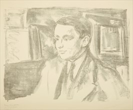 Portrait of Wolfgang Gurlitt, 1912. Creator: Munch, Edvard
