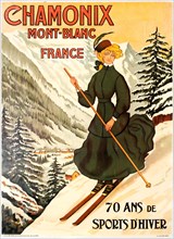 Chamonix Mont Blanc 70 Ans de Sports d'Hiver. Creator: Faivre, Abel (1853-1945).