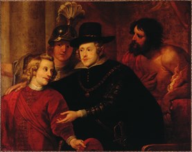 Philip IV of Spain (1605-1665) sending off his brother Cardinal-Infante Ferdinand of Austria (1609-1 Creator: Seghers, Gerard  .